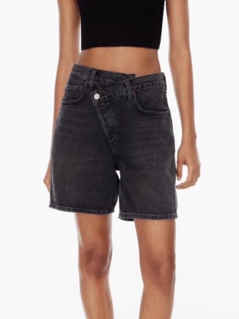 AGOLDE Criss Cross Jean Shorts